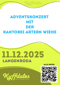 Adventskonzert mit der Kantorei Artern-Wiehe