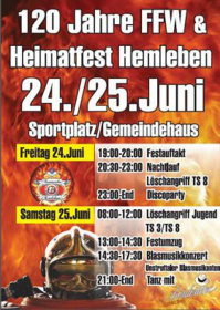 120 Jahre Feuerwehr Hemleben