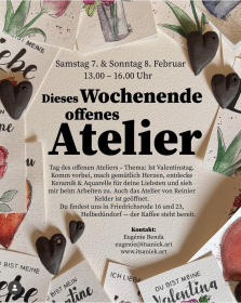 Dieses Wochenende offenes Atelier!