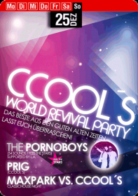 CCOOL’S WORLD REVIVAL PARTY @ CCOOL’S Sgh