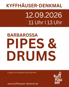 Barbarossa Pipes & Drums auf dem Kyffhäuser