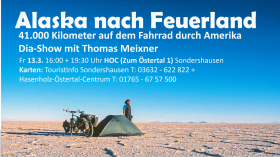 Vortrag "Alaska nach Feuerland - 41.000 km mit dem Fahrrad durch Amerika"