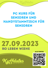 PC-Kurs für Senioren und Handystammtisch für Senioren