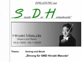 Stunde der Heimatkunde: Ehrung für Generalmusikdirektor Hiroaki Masuda