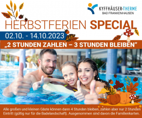 Herbstferien-Special in der Kyffhäuser-Therme