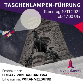 Taschenlampen-Führung am Kyffhäuser-Denkmal
