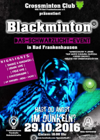 Blackminton - Das Schwarzlicht Event in Bad Frankenhausen