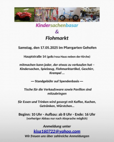 Kindersachenbasar und Flohmarkt