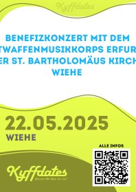 Benefizkonzert mit dem Luftwaffenmusikkorps Erfurt in der St. Bartholomäus-Kirche Wiehe