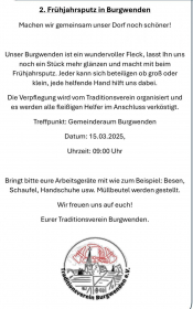 Frühjahrsputz Burgwenden