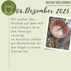 Entdeckertag Wichelwelt und Winterfutter