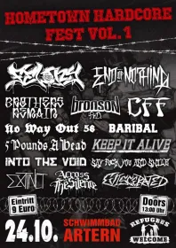 HOMETOWN HARDCORE FEST VOL. 1 "REFUGEES WELCOME"