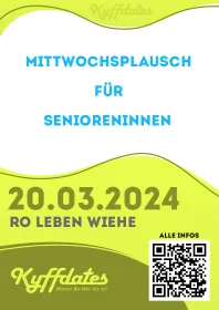 Mittwochsplausch für SeniorenInnen