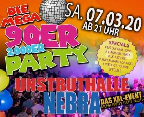 Die Mega 90er & 2000er Party Unstruthalle Nebra - Das XXL-EVENT