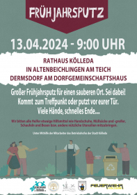 Frühjahrsputz in Kölleda u. Umgebung