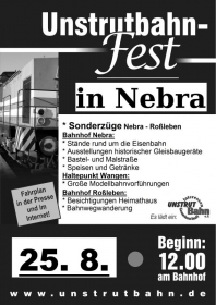 Unstrutbahnfest in Nebra