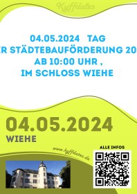 04.05.2024 - Tag der Städtebauförderung 2024 (ab 10:00 Uhr), im Schloss Wiehe