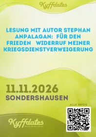Lesung „Für den Frieden - Widerruf meiner Kriegsdienstverweigerung“