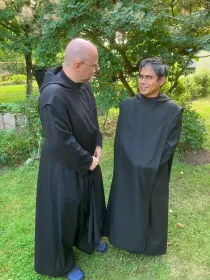Belebtes Kloster  Ora et labora – Benediktinermönche im Kloster Memleben, „Mönch Fragerunde
