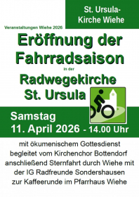 Fahrradsaison Radwegekirche