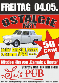 OSTALGIE-PARTY @ Su’s Pub