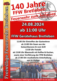 140 Jahr Feuerwehr Bretleben