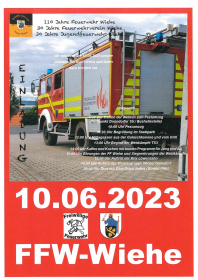 110 Jahre Feuerwehr Wiehe - Jubiläumsfest
