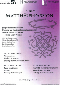 J. S. Bach: "Matthäus-Passion"