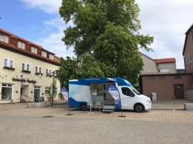 Beratungsmobil der Unabhängigen Patientenberatung (UPD) am 19.04. in Bad Frankenhausen
