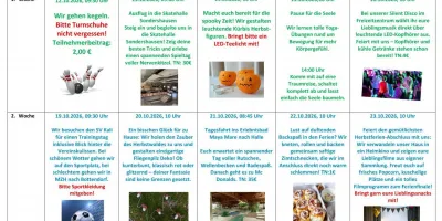 Herbstferien im Freizeitzentrum