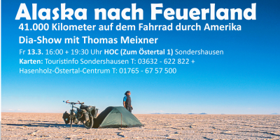 Vortrag "Alaska nach Feuerland - 41.000 km mit dem Fahrrad durch Amerika"