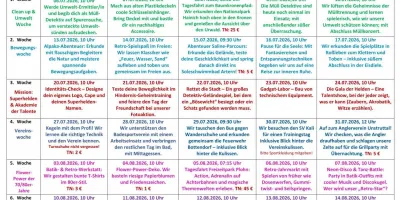 Bewegungswoche in den Sommerferien