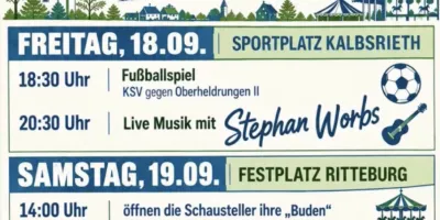 Kirmes Wochenende Kalbsrieth - Freitag